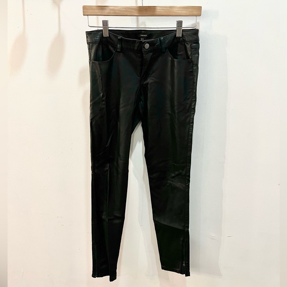 ‼️ NAME YOUR PRICE /// DONATING THU 5/11 ‼️ F21 Vegan Leather Straight-Leg Pants - Picture 2 of 2